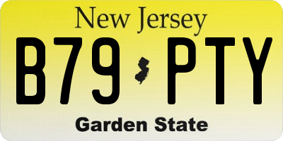NJ license plate B79PTY