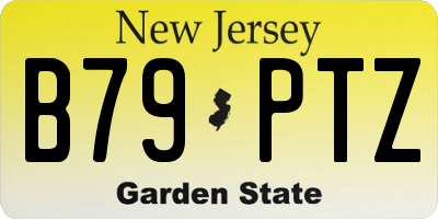 NJ license plate B79PTZ
