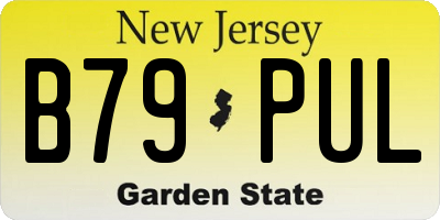 NJ license plate B79PUL