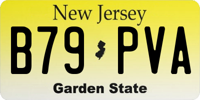 NJ license plate B79PVA
