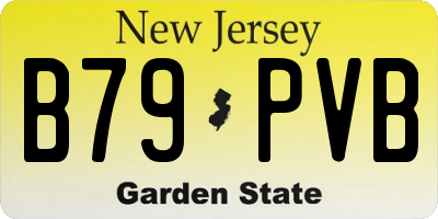 NJ license plate B79PVB