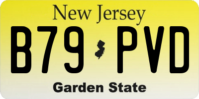 NJ license plate B79PVD
