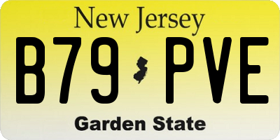 NJ license plate B79PVE