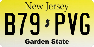 NJ license plate B79PVG