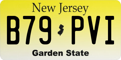 NJ license plate B79PVI