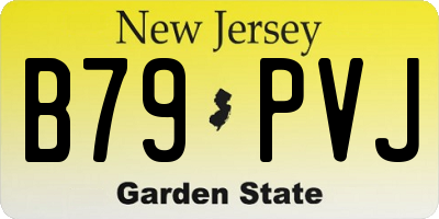 NJ license plate B79PVJ