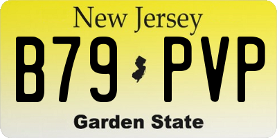 NJ license plate B79PVP