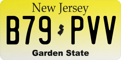 NJ license plate B79PVV