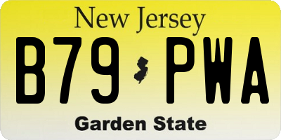 NJ license plate B79PWA
