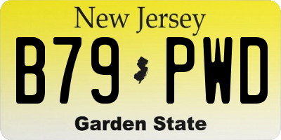 NJ license plate B79PWD