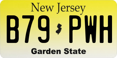 NJ license plate B79PWH