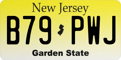 NJ license plate B79PWJ