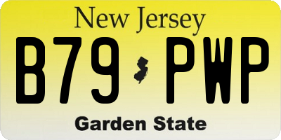 NJ license plate B79PWP