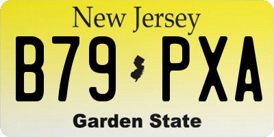 NJ license plate B79PXA