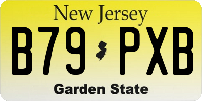 NJ license plate B79PXB