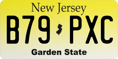 NJ license plate B79PXC