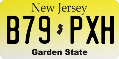 NJ license plate B79PXH