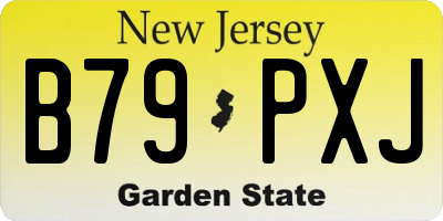 NJ license plate B79PXJ