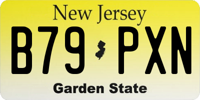 NJ license plate B79PXN