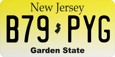 NJ license plate B79PYG