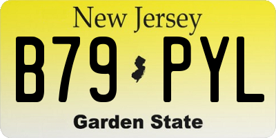 NJ license plate B79PYL
