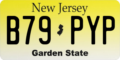 NJ license plate B79PYP