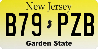 NJ license plate B79PZB