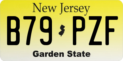 NJ license plate B79PZF