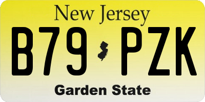NJ license plate B79PZK