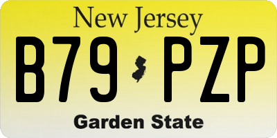 NJ license plate B79PZP