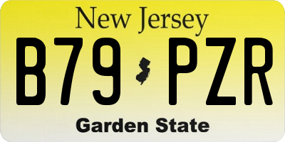 NJ license plate B79PZR