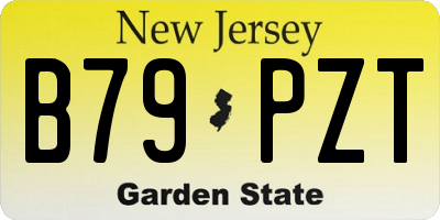 NJ license plate B79PZT