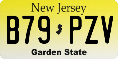 NJ license plate B79PZV