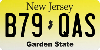 NJ license plate B79QAS