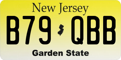 NJ license plate B79QBB