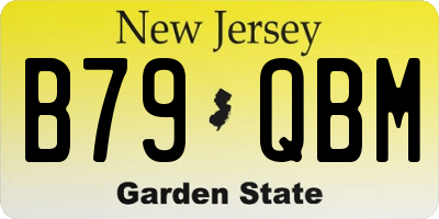 NJ license plate B79QBM