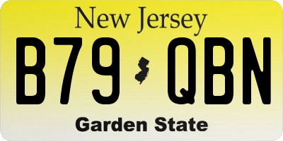 NJ license plate B79QBN