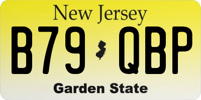 NJ license plate B79QBP