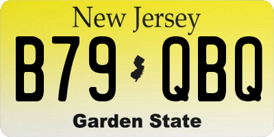 NJ license plate B79QBQ