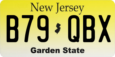 NJ license plate B79QBX