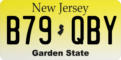NJ license plate B79QBY