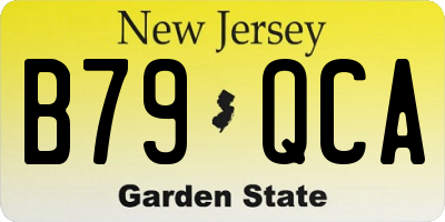 NJ license plate B79QCA