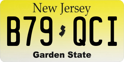 NJ license plate B79QCI