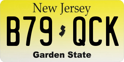 NJ license plate B79QCK