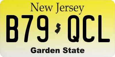 NJ license plate B79QCL