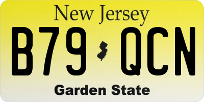NJ license plate B79QCN