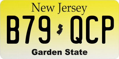 NJ license plate B79QCP