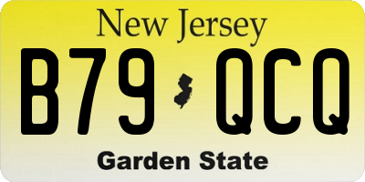 NJ license plate B79QCQ