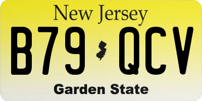 NJ license plate B79QCV