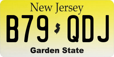 NJ license plate B79QDJ